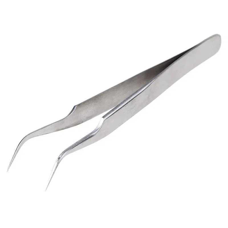 Narrow curved tweezers 125mm (blister pack) Rexant 12-0378
