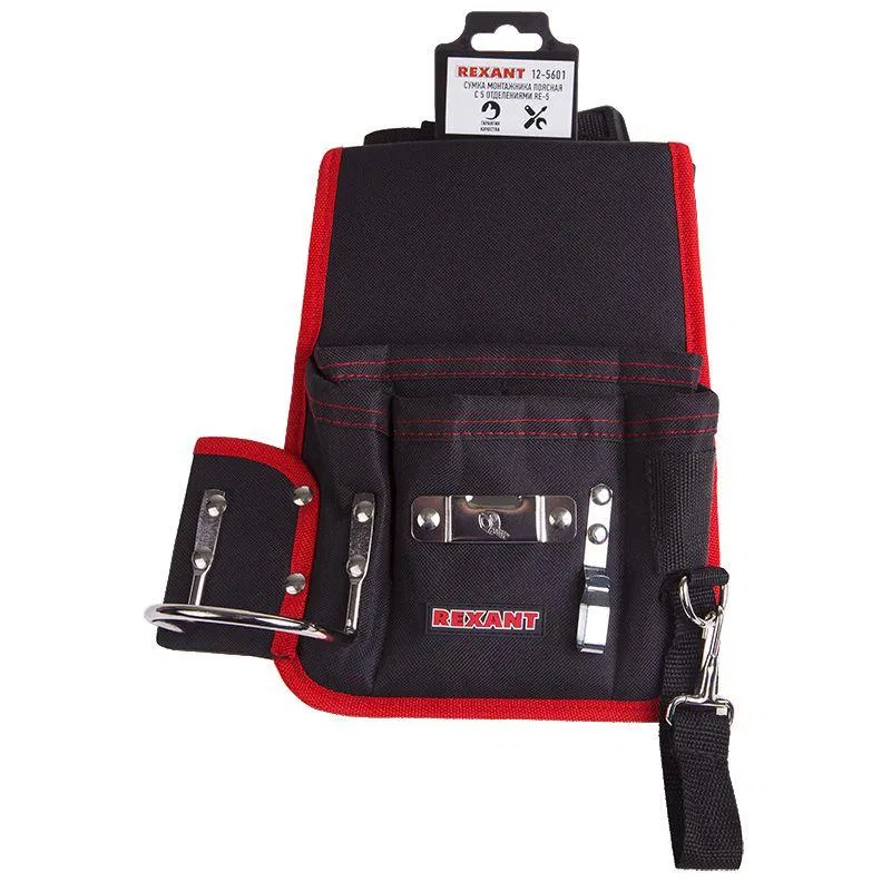 Tool belt with 5 compartments RE-5 Rexant 12-5601