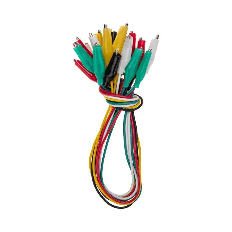 Alligator clip 5A 40mm with wire 10 pairs Rexant 16-0036