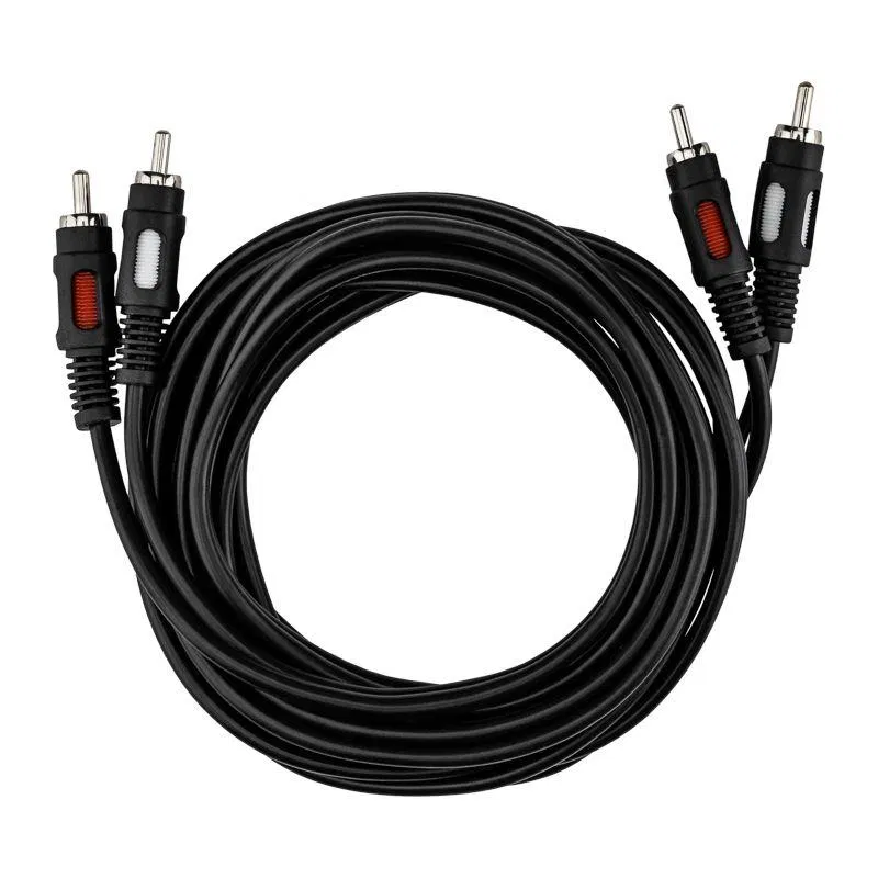 Шнур 2RCA Plug - 2RCA Plug 1.5м (GOLD) Rexant 17-0143