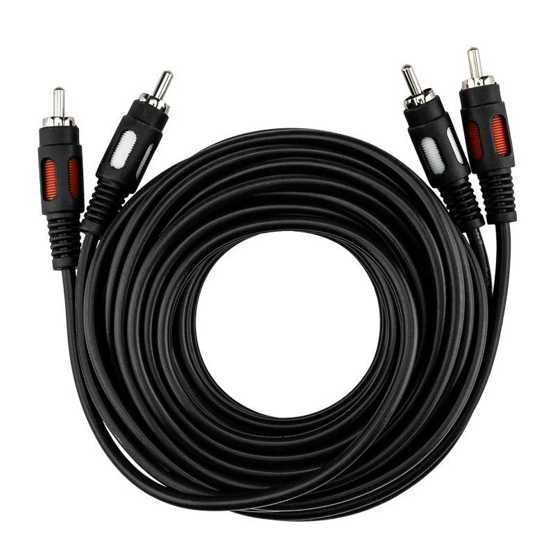 2RCA Plug - 2RCA Plug Cable 5m (GOLD) Rexant 17-0146