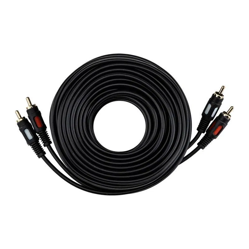 2RCA Plug - 2RCA Plug Cable 10m (GOLD) Rexant 17-0148