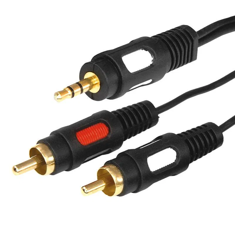 3.5 Stereo Plug - 2RCA Plug 1.5m (GOLD) Rexant 17-4232