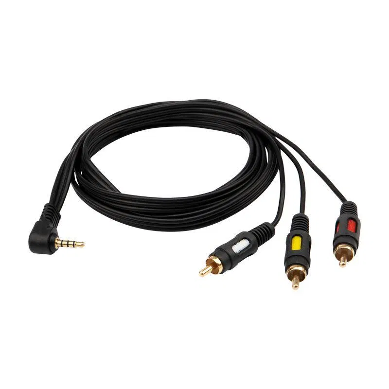 3.5mm 4C Plug - 3RCA Plug 1.5m (GOLD) Rexant 17-4412
