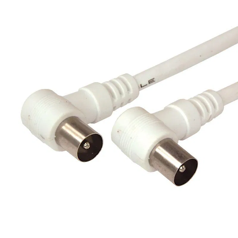 Cord TV Plug - TV Plug 1.5m angled white Rexant 18-0112