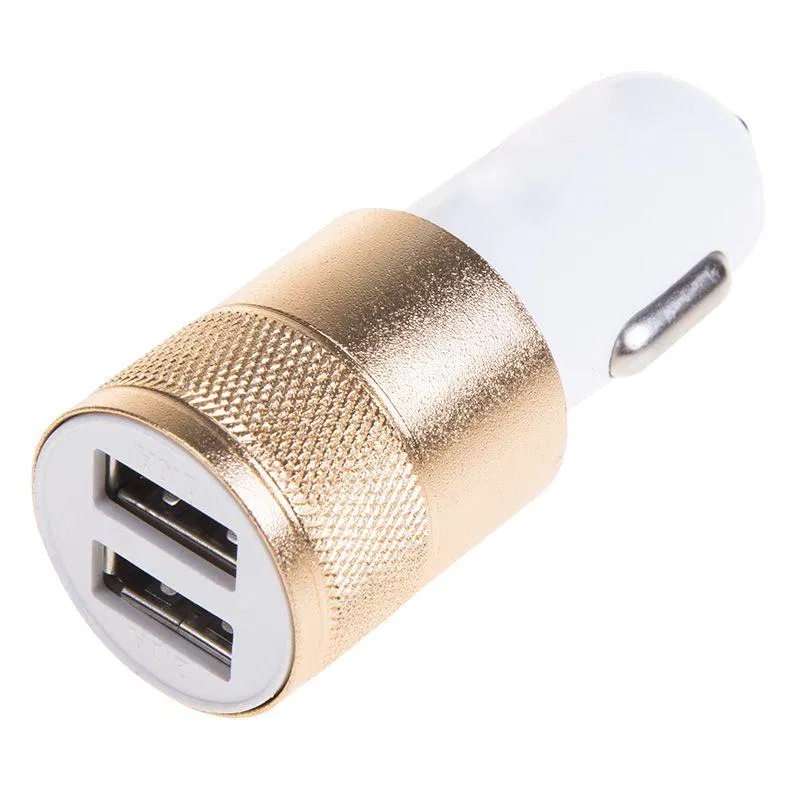 Автозарядка в прикуриватель 2хUSB (АЗУ) (1000+2100 mA) Rexant 18-1199