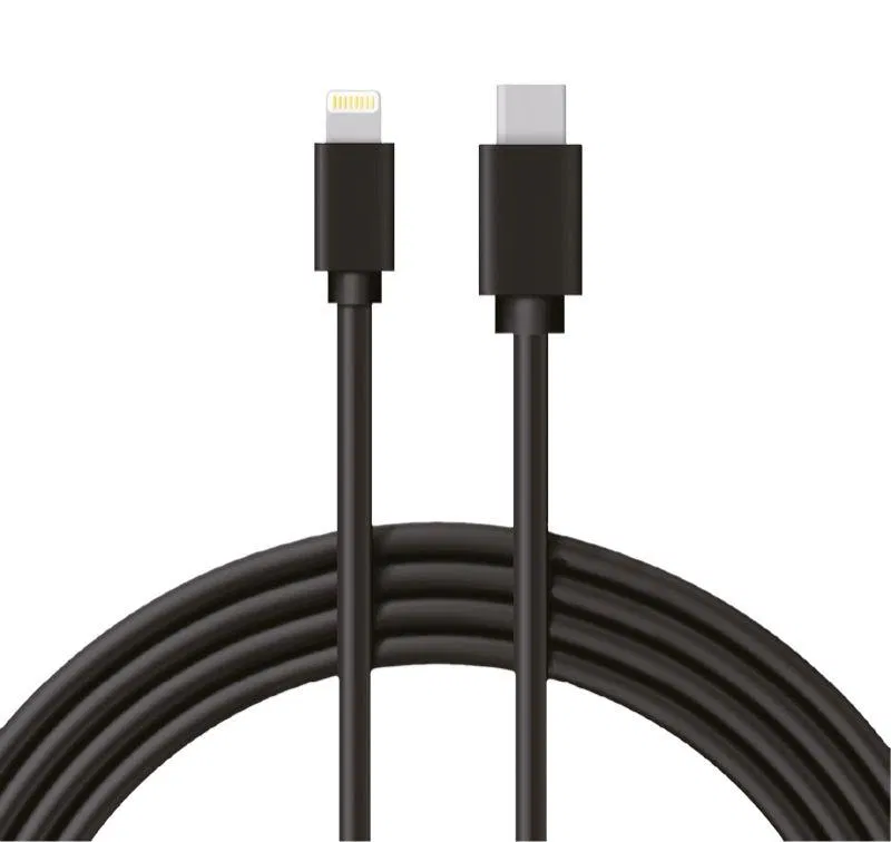 Кабель Type-C-Lightning 3A/1m/PVC/black Rexant 18-1827