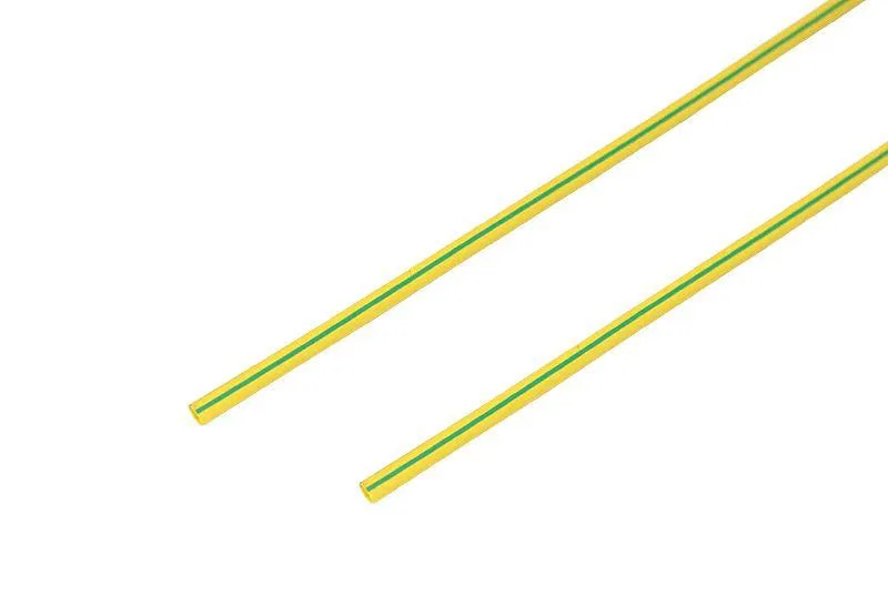 Heat shrink tube TUT ng 1.5/0.75 yellow/green 1m Rexant 20-1507