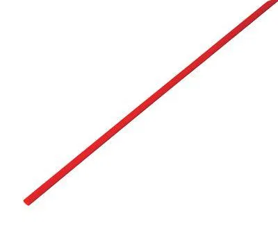 热缩管 ТУТ нг 2.0/1.0 red 1m Rexant 20-2004