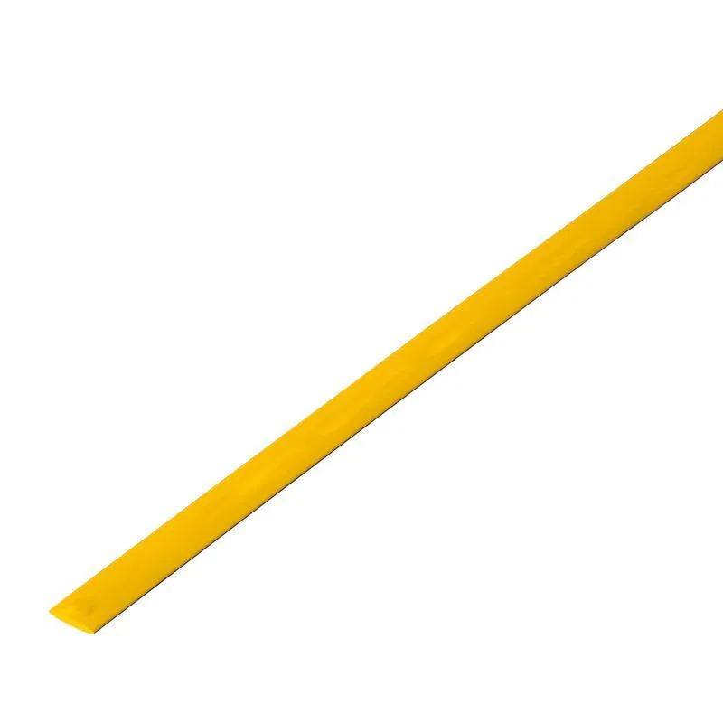 Heat shrink tube TUT ng 3.5/1.75 yellow 1m REXANT 20-3502