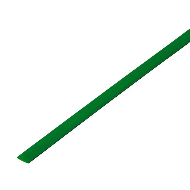 Heat shrink tubing TUT ng 3.5/1.75 green 1m REXANT 20-3503
