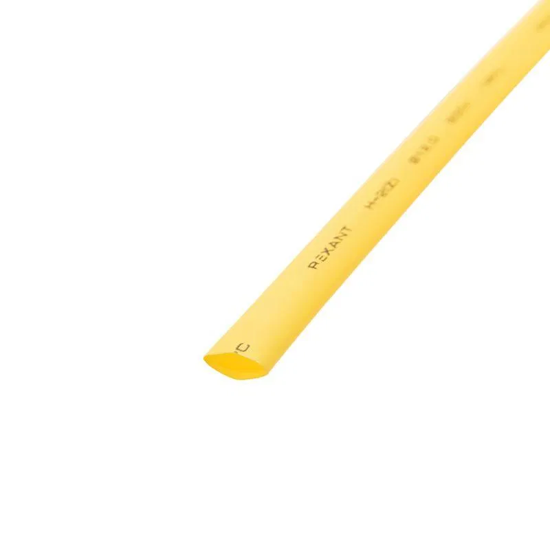 Heat shrink tube TUT ng 12.0/6.0 yellow 1m REXANT 21-2002