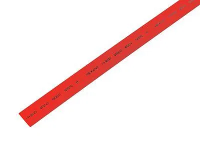 Heat shrink tube TUT ng 12.0/6.0 red 1m REXANT 21-2004