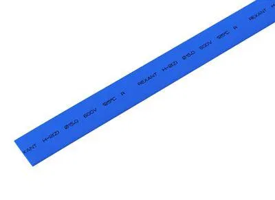 Heat-shrinkable tube TUT ng 15.0/7.5 blue 1m REXANT 21-5005