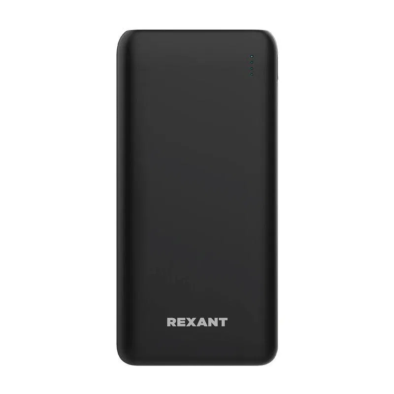 Устройство зарядное портативное Power Bank (аккумуляторная батарея) 20000мА.ч с Quick Charge и Power Delivery черн. Rexant 30-2052