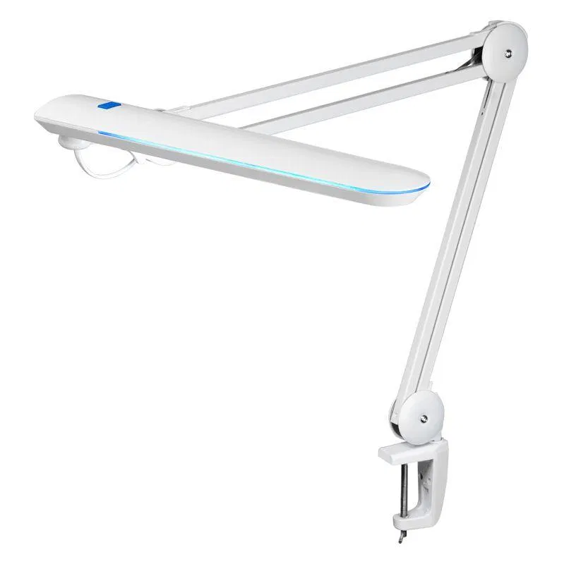 LED desk luminaire Blue Stream 60LED shadowless on clamp white Rexant 31-0407