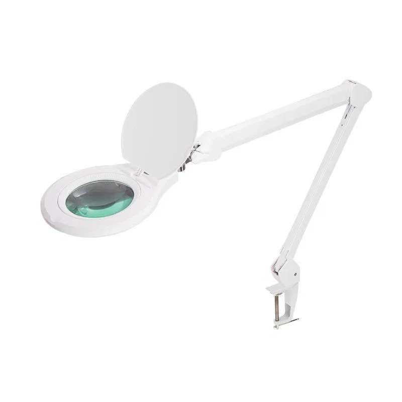 带灯圆形夹式放大镜 5D 72LED 可调亮度 白色 Rexant 31-0532
