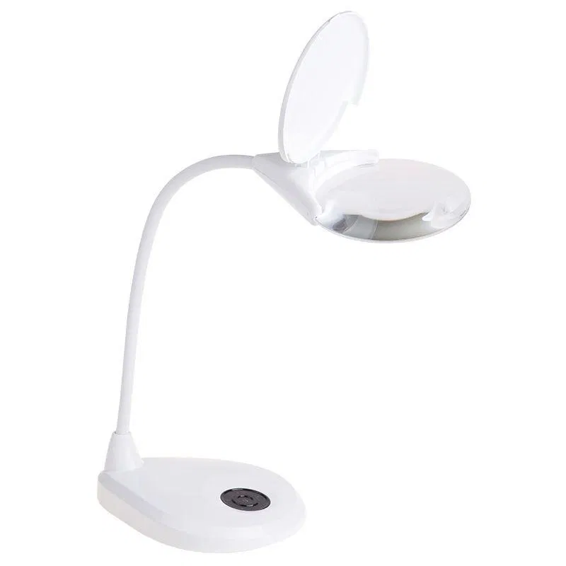 Desktop magnifying glass 3D+12D with LED backlight brightness adjustment EXPERT white Rexant 31-0560