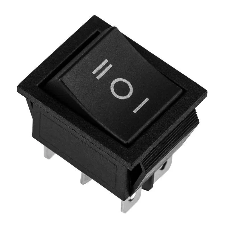 Key switch 250V 15A (6s) ON-OFF-ON black with neutral (RWB-508 SC-767) (ind. pack.) Rexant 36-2370-1