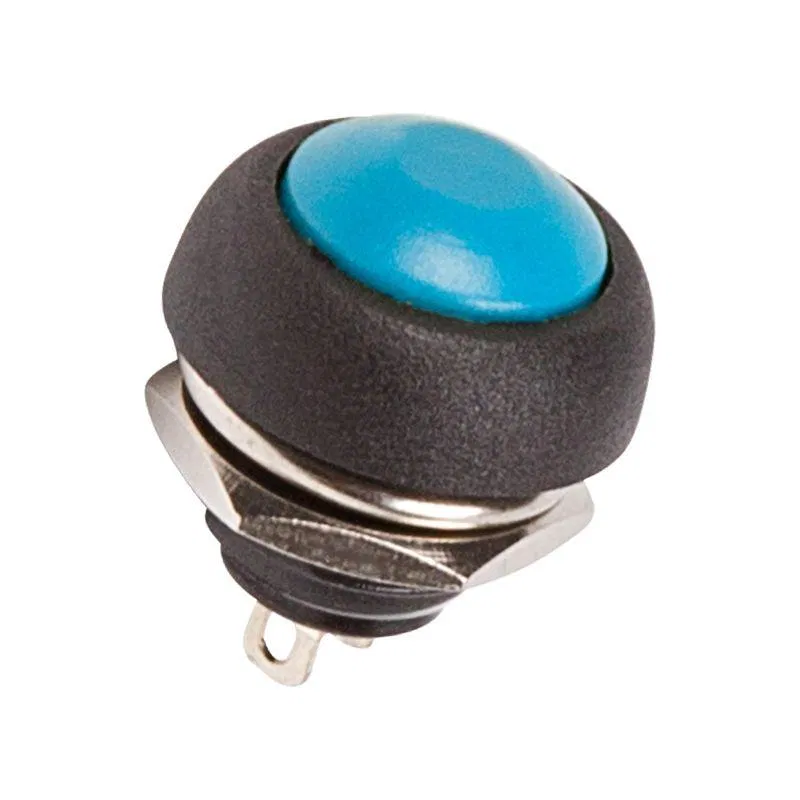 Push-button switch 250V 1A (2c) OFF-(ON) Blue-Fixed blue Micro (PBS-33B) Rexant 36-3051