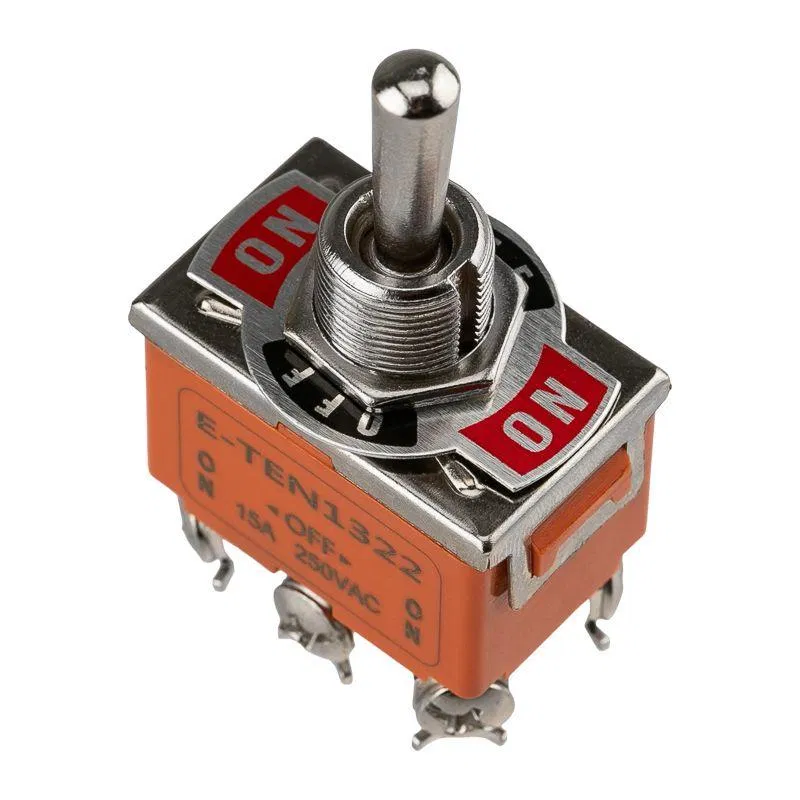 Toggle switch 250V 15A (6c) ON-OFF-ON 2p (KN-203) (ind. pack.) Rexant 36-4132-1