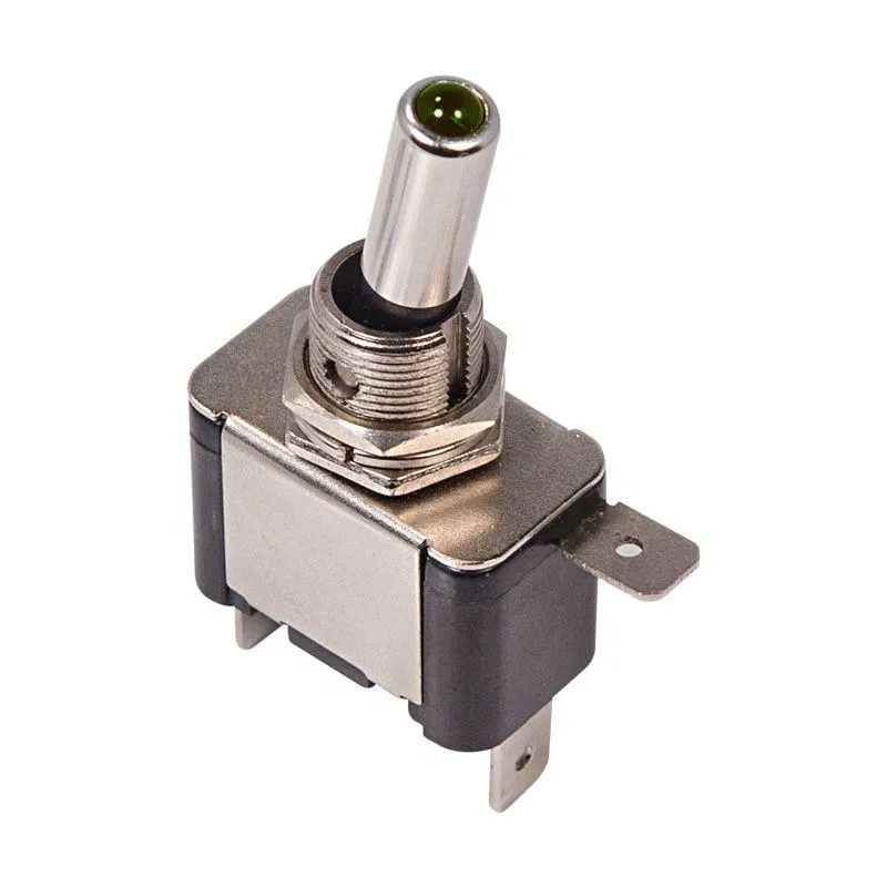Toggle Switch 12V 20A (3s) ON-OFF 1p with green LED backlight (ASW-07D) Rexant 36-4333