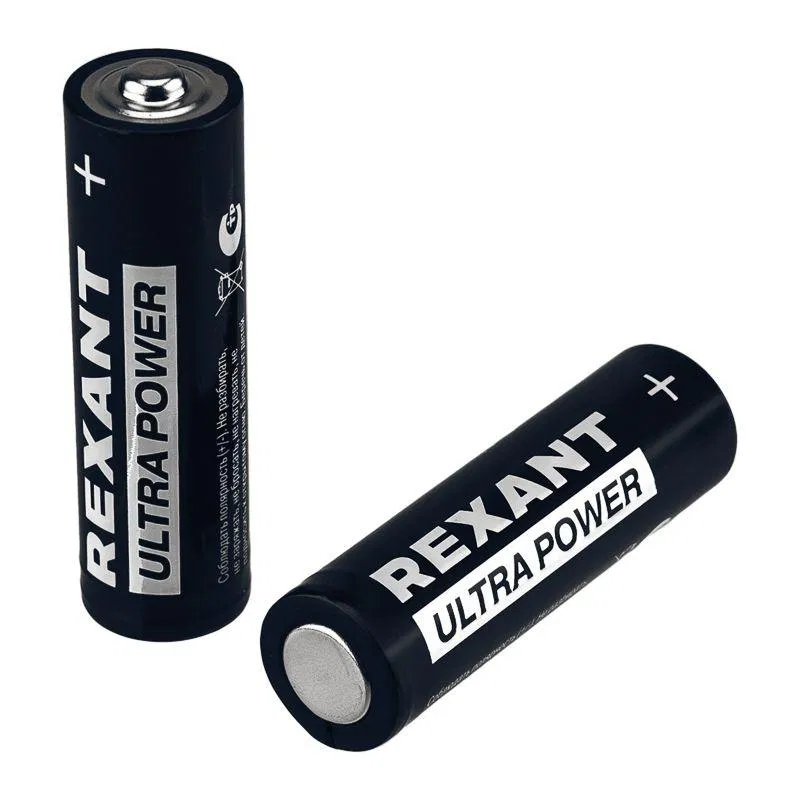 Элемент питания алкалиновый AA/LR6 1.5В ультра (блист.2шт) Rexant 39-1025