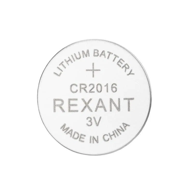 Элемент питания литиевый CR2016 3В (блист.5шт) Rexant 39-1106