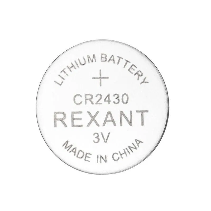 Элемент питания литиевый CR2430 3В (блист.5шт) Rexant 39-1109