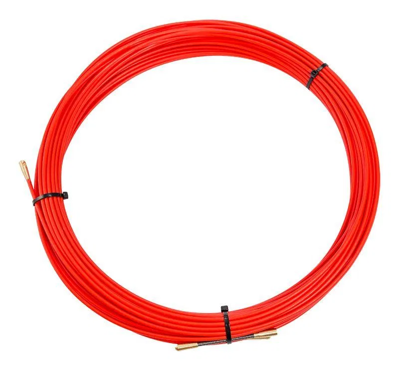 电缆穿线器 (微型穿线器卷装) 25m 玻璃纤维杆 d3.5mm 红色 Rexant 47-1025