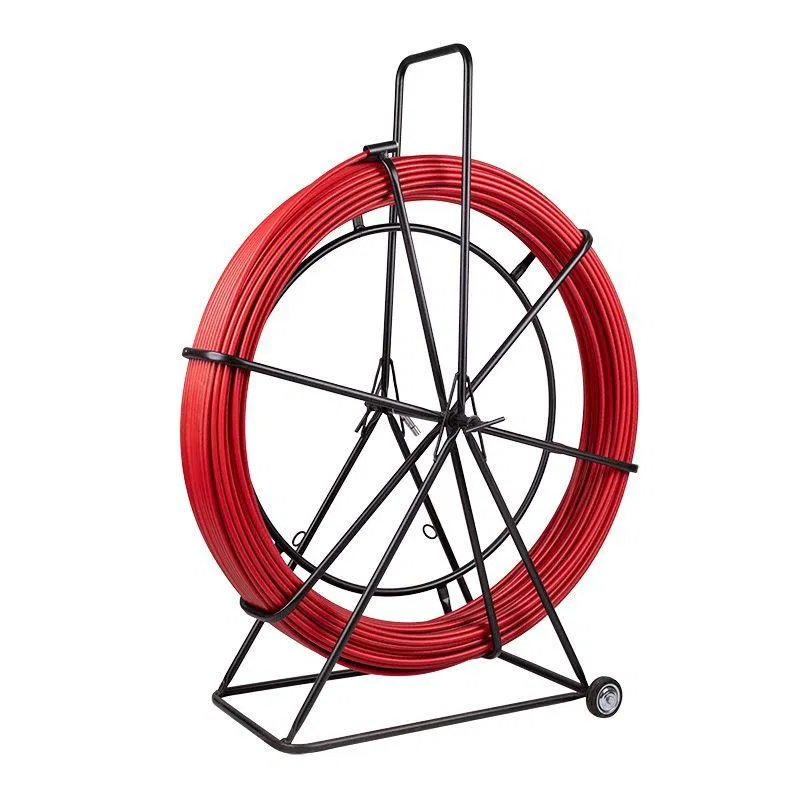 Cable pulling tool (fish tape in a trolley) 100m fiberglass rod d11.0mm red Rexant 47-1110