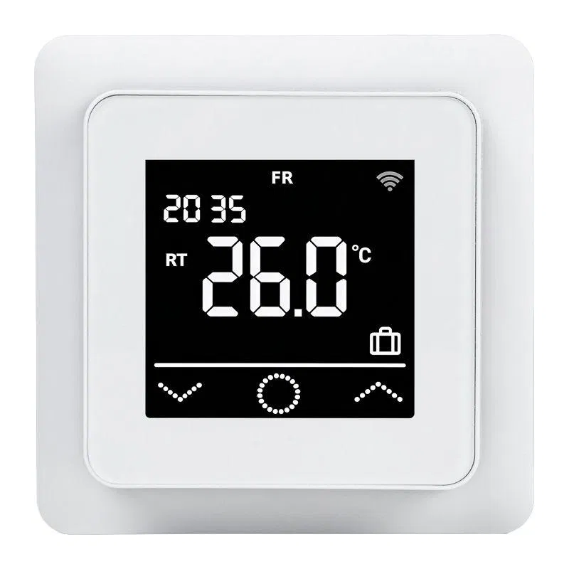 Терморегулятор цифровой сенсорный программируемый ClimaHome W с Wi-Fi бел. Rexant 51-0572