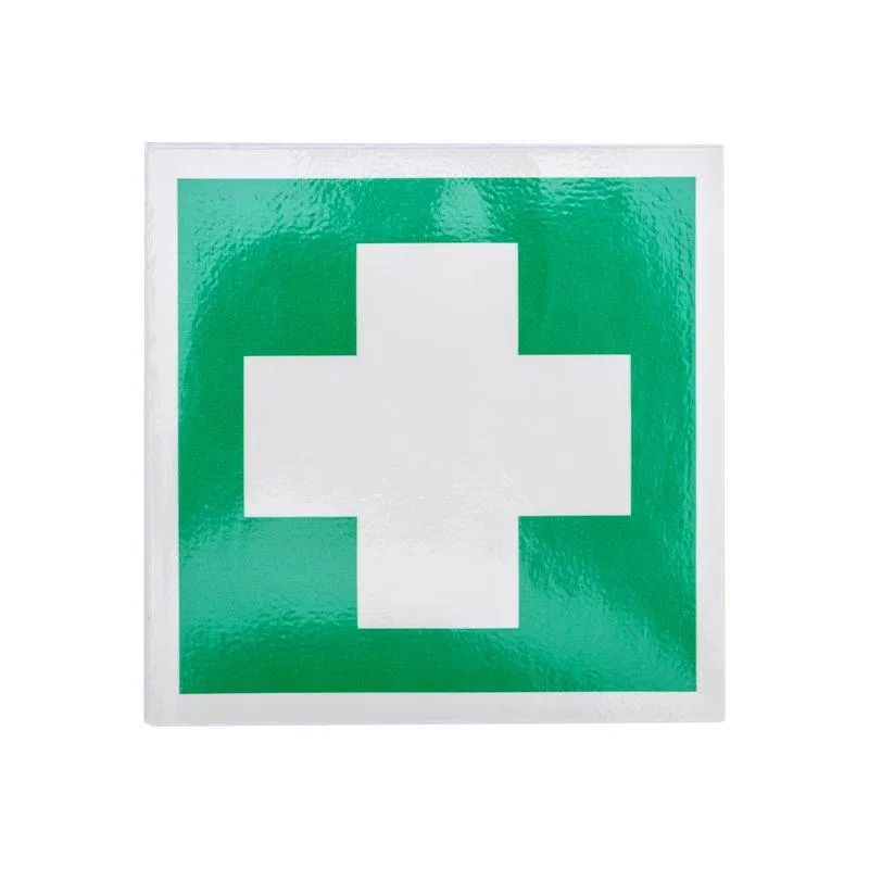 Medical purpose sign sticker "First Aid Kit" 100x100mm Rexant 56-0070