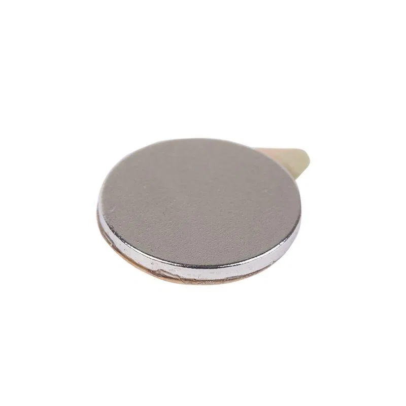 钕铁硼圆盘磁铁 10x1mm 带胶 粘合力 0.5 kg (亮银 20pcs) Rexant 72-3111-1