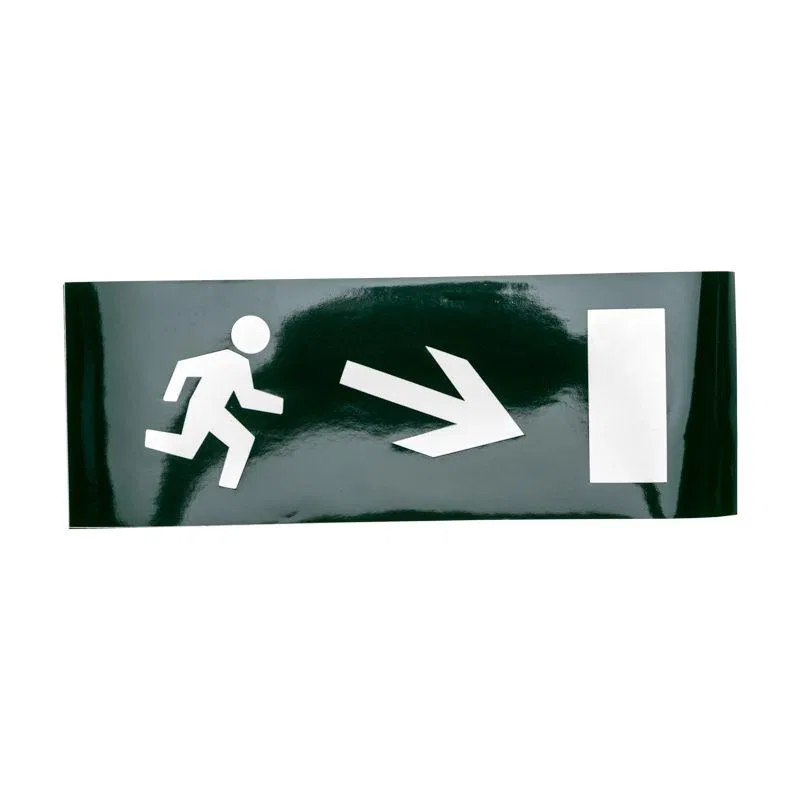 Sticker for emergency light "Direction to emergency exit right down" Rexant 74-0130-1