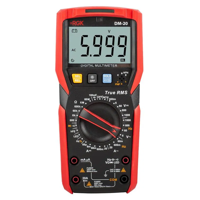 Мультиметр цифровой DM-20 RGK 776455