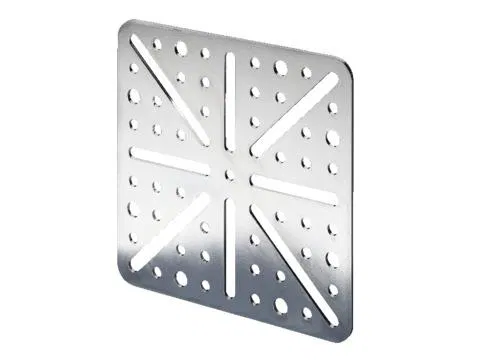 TS mounting plate with screws (pack of 4) Rittal 8612410