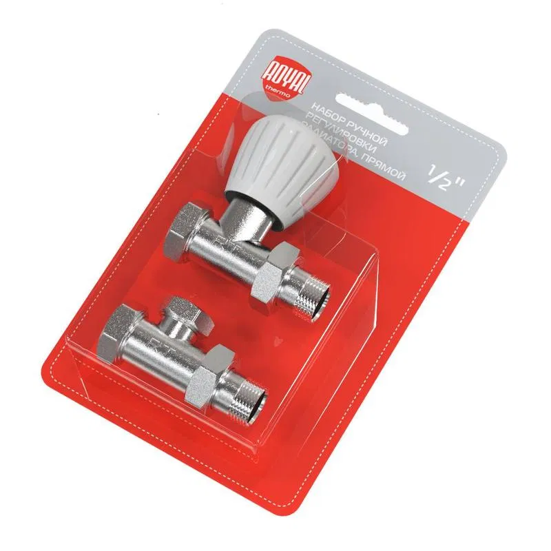Manual adjustment set for radiator straight 1/2 inch Royal Thermo HC-1161353
