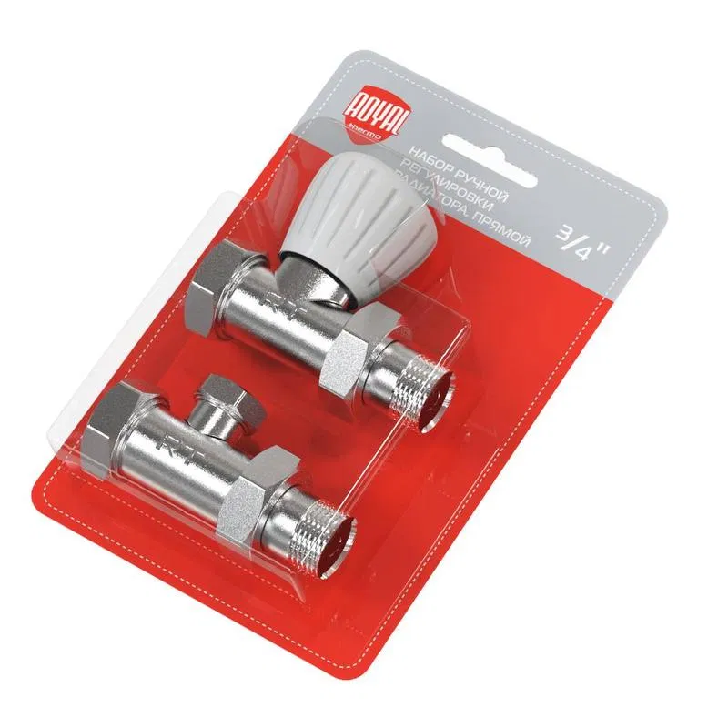 Royal Thermo manual radiator adjustment kit straight 3/4 inch HC-1161357
