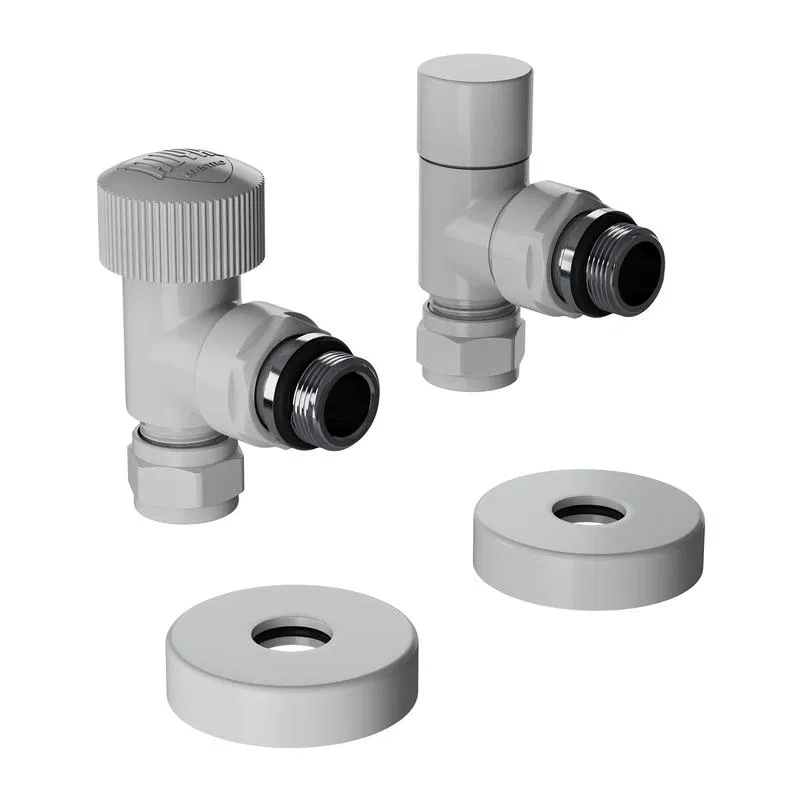 Набор термостатический угловой Design Pro 15мм М30х1.5 бел. Royal Thermo НС-1646648