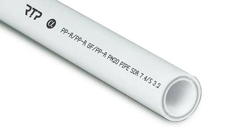 Труба PPR 140х19.2 PN20 стекловолокно бел. (дл.4м) RTP 15672