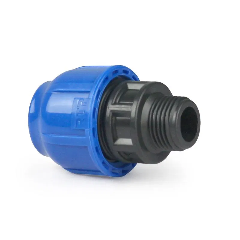 Муфта компрессионная наружн. резьба PN10 d63х1 1/4дюйм для ПЭ труб RTP 22067
