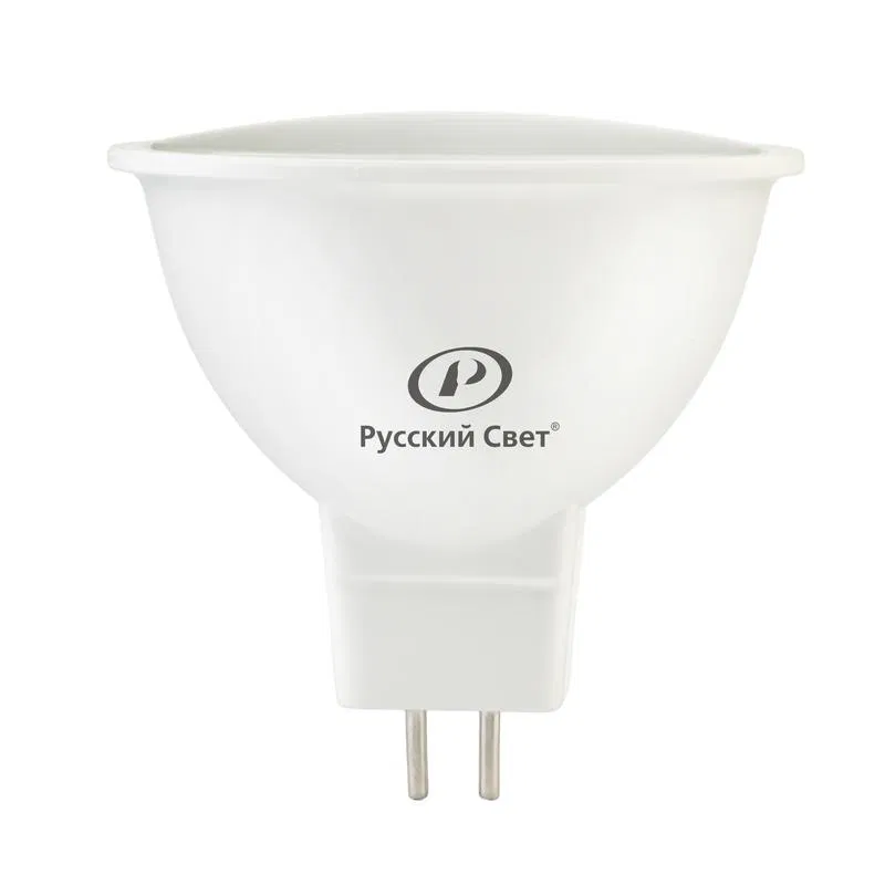 Лампа светодиодная RS LED GU5.3 7W 220-240V 7Вт рефлектор 3000К GU5.3 640лм 220-240В Ra90 Русский Свет 20011345146
