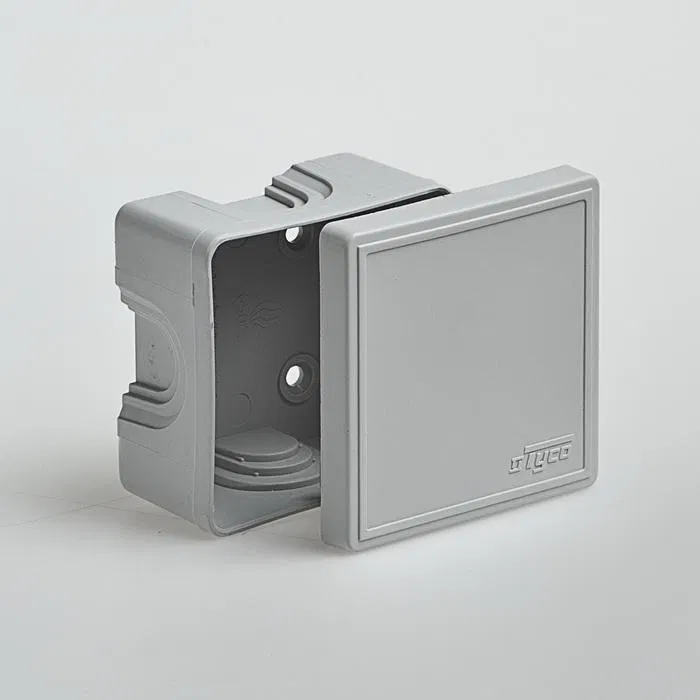 Коробка ОП Тусо распаячная 70х70х40мм свет. сер. IP44 Ruvinil 65006