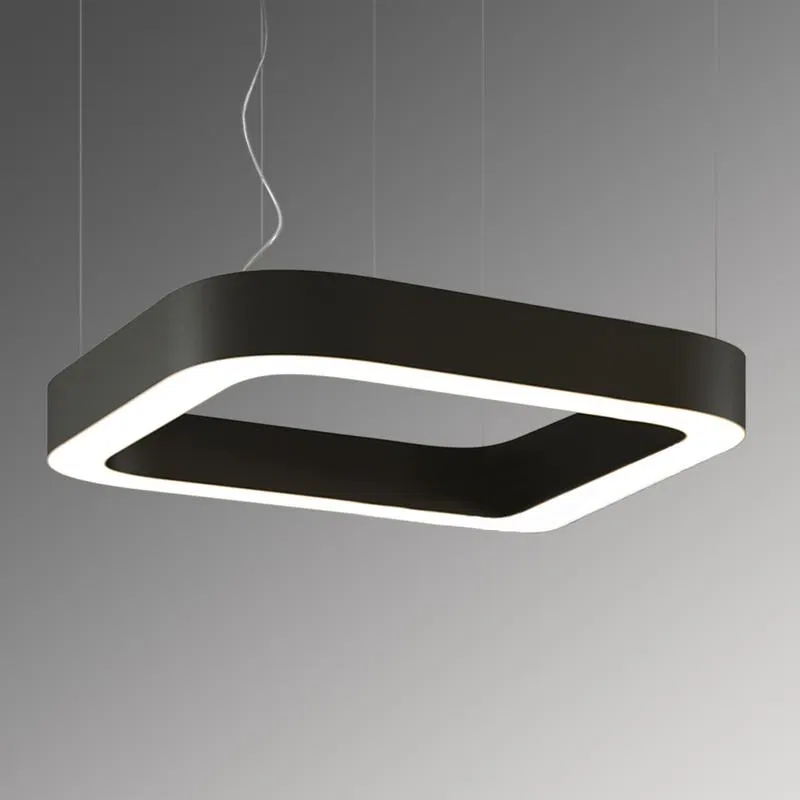 Светильник светодиодный RVE-LBX-HOLE-BOX-SOFT-600-P 56Вт 4000К 600х600х100мм подвесной шир. рассеив.=80мм бел. RVElektro RVE00000345