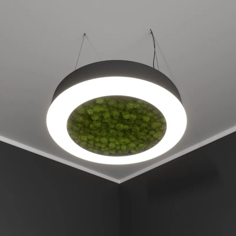 Светильник светодиодный RVE-LBX-MOSS-HOLE-RING-900-P 69Вт 4000К 900х900х100мм подвесной шир. рассеив.=80мм бел. RVElektro RVE00000532