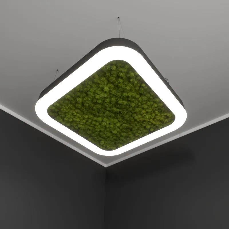 Светильник светодиодный RVE-LBX-MOSS-HOLE-BOX-SOFT-700-P 65Вт 4000К 700х700х100мм подвесной шир. рассеив.=80мм бел. RVElektro RVE00000556