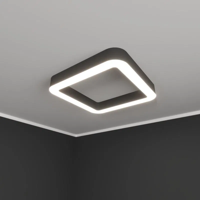Светильник светодиодный RVE-LBX-HOLE-BOX-SOFT-600-N 56Вт 4000К 600х600х100мм накладной шир. рассеив.=80мм бел. RVElektro RVE00002013