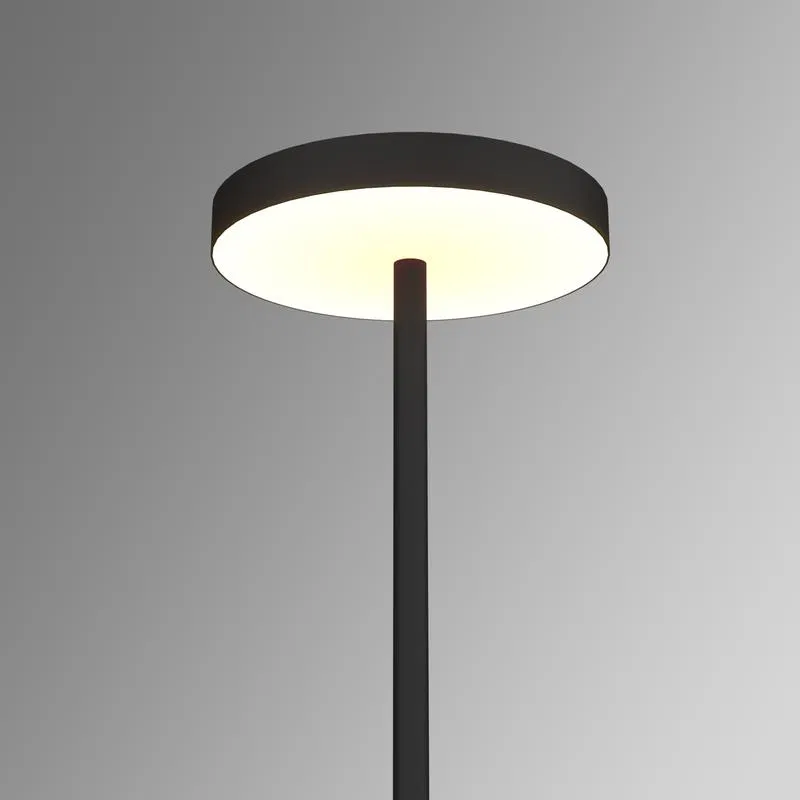 Светильник светодиодный RVE-LBX-CIELO-2150х600-T-DIM 42Вт 4000К 600х600х80мм торшер круг напольный стойка 2060х400мм DALI черн. RVElektro RVE00003333