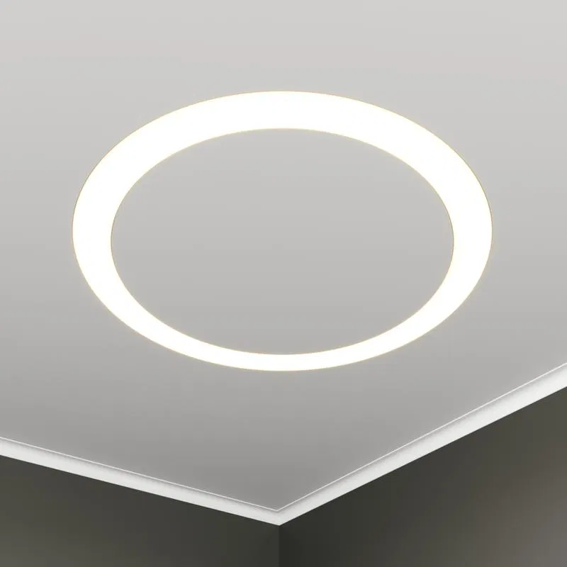 Светильник светодиодный RVE-LBX-HOLE-RING-646-VG 45Вт 4000К 646х646х110мм S80мм кольцо встраив. под шпаклевку бел. RVElektro RVE00003358